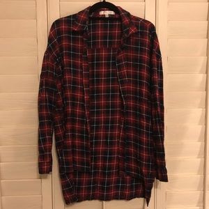 J.O.A plaid flannel size M